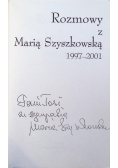Rozmowy z Marią Szyszkowską