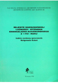 Rejestr warszawskiej ludności wyznania ewangelicko augsburskiego z 1791 roku