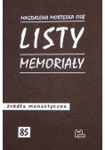 Listy, memoriały