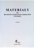 Materiały do biografii genealogii i heraldyki polskiej Tom X
