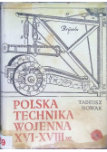 Polska technika wojenna XVI - XVIII wieku