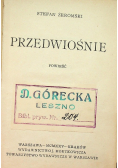 Przedwiośnie, 1925
