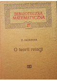 O teorii relacji