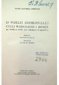 O Poezji doskonałej czyli Wergiliusz i Homer