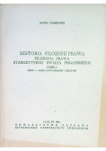 Historia Filozfoii Prawa  Filozofia Prawa Starożytnego Świata Pogańskiego Część I