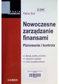 Nowoczesne zarządzanie finansami Planowanie i kontrola