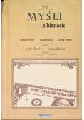 Myśli o biznesie