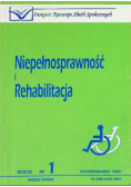 Niepełnosprawność i Rehabilitacja Nr 1 / 03