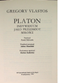 Platon Indywiduum jako przedmiot miłości