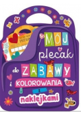 Mój plecak do zabawy i kolorowania z naklejkami