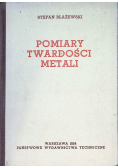 Pomiary twardości metali