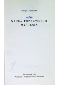 Nauka poprawnego myślenia