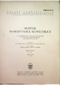 Słownik starożytności słowiańskich Tom 6 Część 1