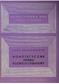 Nomotetyczne modele rozwoju literatury