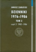Zabłocki Dzienniki 1976-1986 Tom 3 Część 2 1982-1986