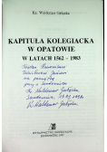 Kapituła kolegiacka w Opatowie w latach 1562- 1983