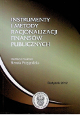Instrumenty I Metody Racjonalizacji Finansów Publicznych