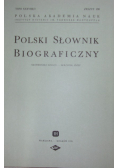 Polski Słownik Biograficzny ,zeszyt 158
