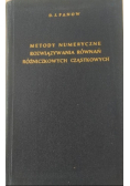 Metody numeryczne. Rozwiązywania równań różniczkowych cząstkowych