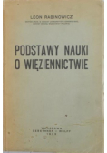 Podstawy nauki o więziennictwie, 1933r.