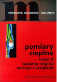 Pomiary cieplne Część II