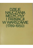 Dzieje nauczania medycyny i farmacji w Warszawie