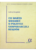 Co warto wiedzieć o polityce gospodarczej rządów