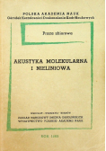 Akustyka molekularna i nieliniowa