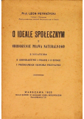 O ideale społecznym 1925 r.