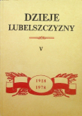 Dzieje Lubelszczyzny Tom V
