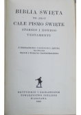 Biblia to jest całe Pismo Święte starego i nowego testamentu