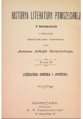 Historya literatury powszechnej  tom II 1901 r.