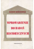 Wprowadzenie do badań historycznych