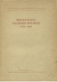 Bibliografia Filozofii Polskiej 1750 - 1830