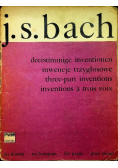J. S .Bach dreistimmige inventionen