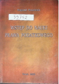 Wstęp do nauki prawa podatkowego