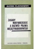 Zasady norymberskie a rozwój prawa międzynarodowego
