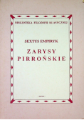 Biblioteka Filozofii Klasycznej Zarysy Pirrońskie