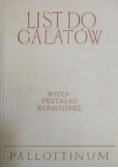 List do Galatów Wstęp Przekład Komentarz