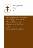 Diariusze profesorów Uniwersytetu Krakowskiego Mikołaja z Szadka i Marcina Glicjusza z Pilzna z lat 1555-1591