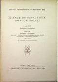 Klucze do oznaczania owadów Polski Część XIX Zeszyt 94a
