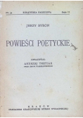 Powieści poetyckie, 1924 r.