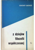 Z dziejów filozofii współczesnej