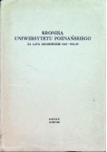Kronika uniwersytetu poznańskiego za lata akademickie 1945-1954/55