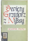 Grzegorz z Nyssy Wybór pism