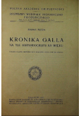 Kronika Galla na tle Historiografii XII wieku 1947 r.