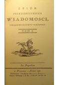 Zbiór potrzebnieyszych wiadomości porządkiem alfabetu ułożonych Tom I Reprint z 1781 r.
