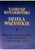 Kotarbiński Dzieła wszystkie