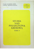 Studia nad polszczyzną kresową Tom V