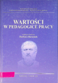 Wartości w pedagogice pracy